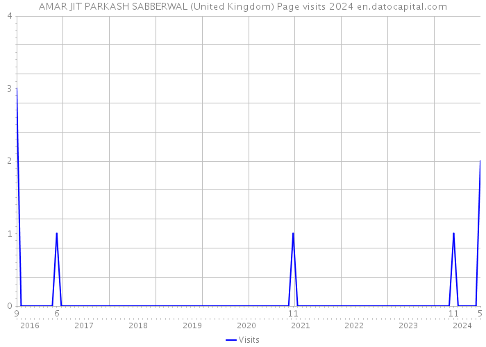 AMAR JIT PARKASH SABBERWAL (United Kingdom) Page visits 2024 