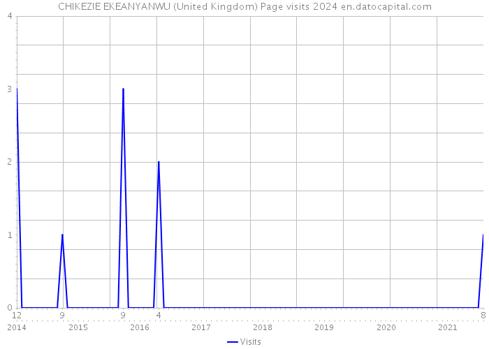 CHIKEZIE EKEANYANWU (United Kingdom) Page visits 2024 