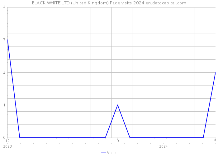 BLACK WHITE LTD (United Kingdom) Page visits 2024 