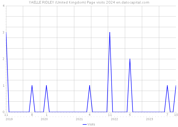 YAELLE RIDLEY (United Kingdom) Page visits 2024 