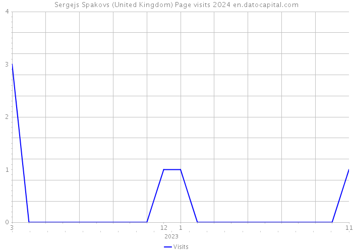 Sergejs Spakovs (United Kingdom) Page visits 2024 