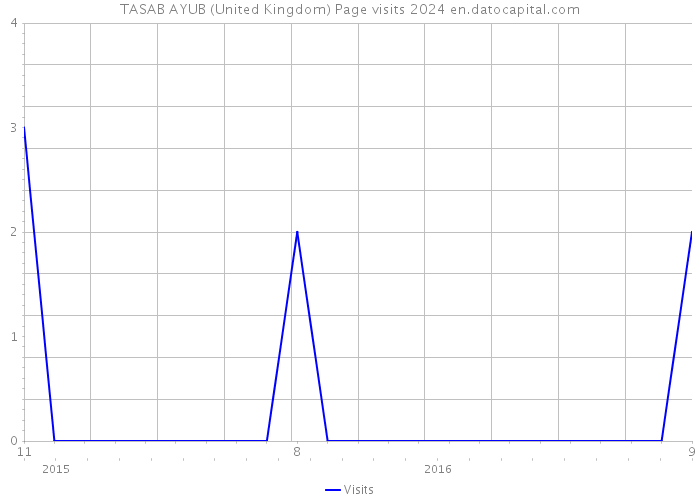 TASAB AYUB (United Kingdom) Page visits 2024 