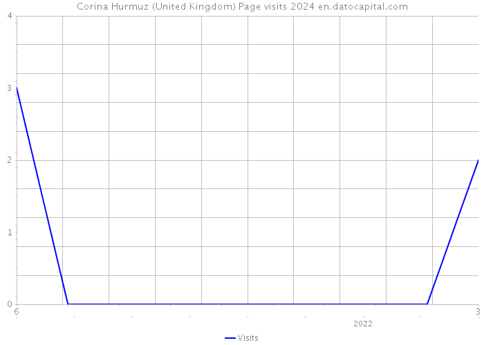 Corina Hurmuz (United Kingdom) Page visits 2024 