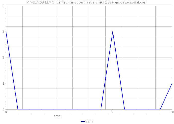VINCENZO ELMO (United Kingdom) Page visits 2024 