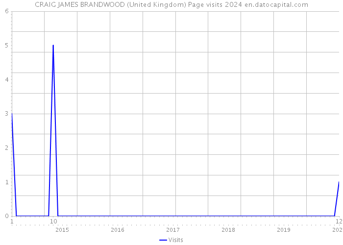 CRAIG JAMES BRANDWOOD (United Kingdom) Page visits 2024 