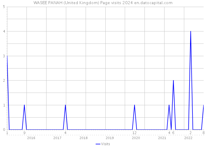WASEE PANAH (United Kingdom) Page visits 2024 
