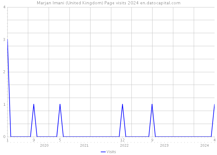 Marjan Imani (United Kingdom) Page visits 2024 