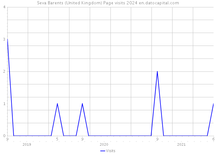 Seva Barents (United Kingdom) Page visits 2024 