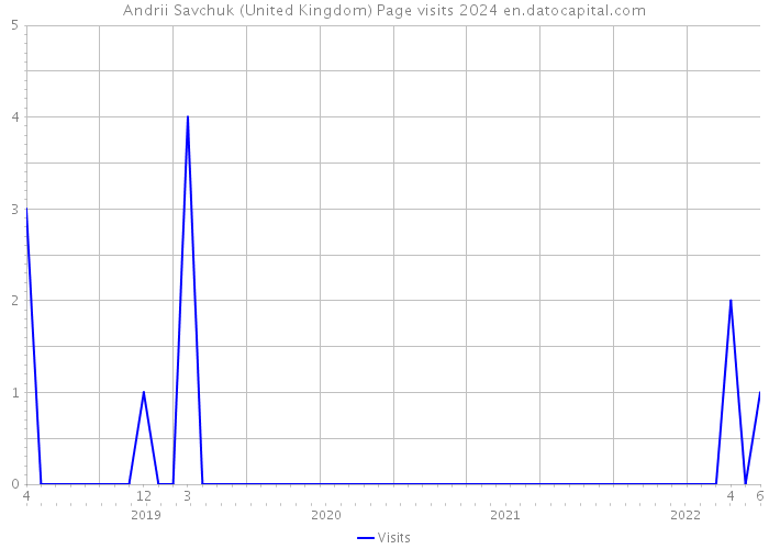 Andrii Savchuk (United Kingdom) Page visits 2024 
