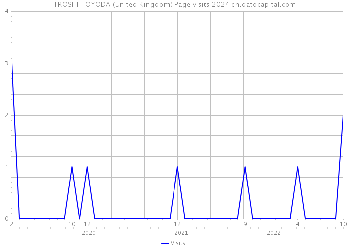 HIROSHI TOYODA (United Kingdom) Page visits 2024 
