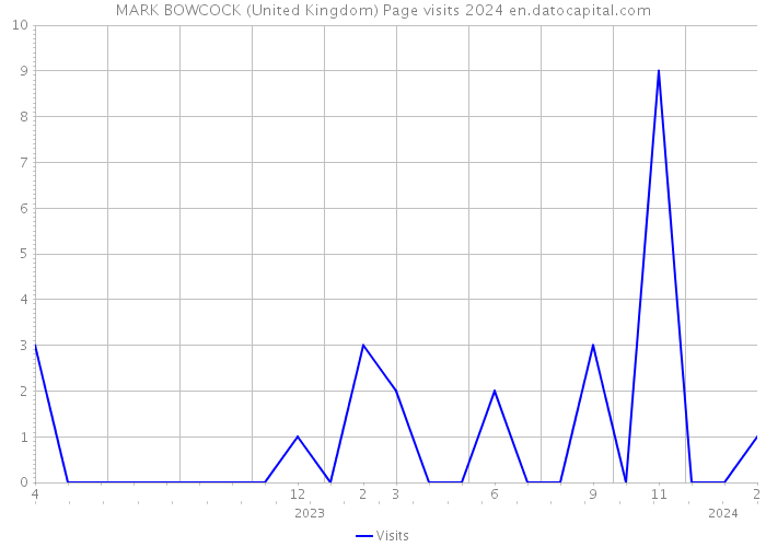 MARK BOWCOCK (United Kingdom) Page visits 2024 
