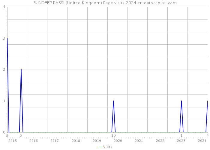 SUNDEEP PASSI (United Kingdom) Page visits 2024 