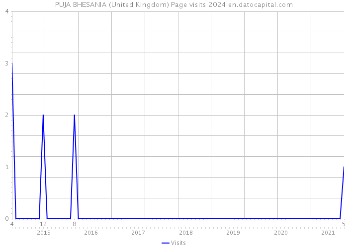 PUJA BHESANIA (United Kingdom) Page visits 2024 