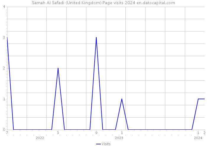 Samah Al Safadi (United Kingdom) Page visits 2024 