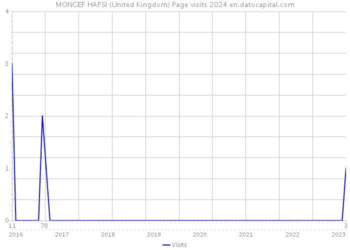 MONCEF HAFSI (United Kingdom) Page visits 2024 
