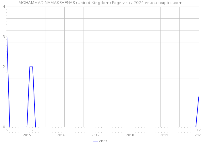 MOHAMMAD NAMAKSHENAS (United Kingdom) Page visits 2024 
