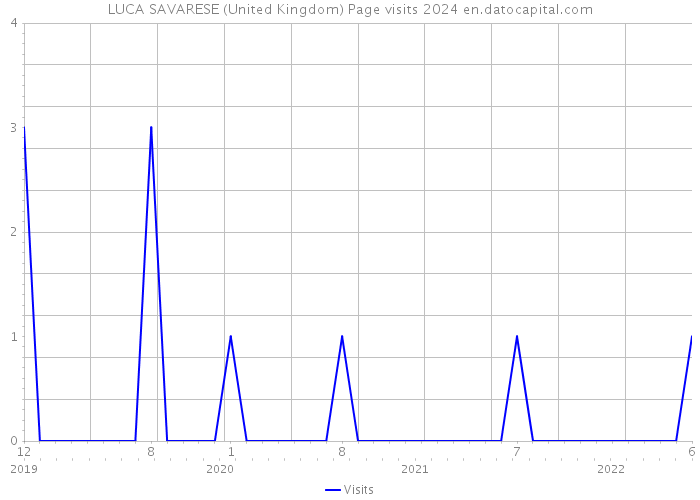 LUCA SAVARESE (United Kingdom) Page visits 2024 