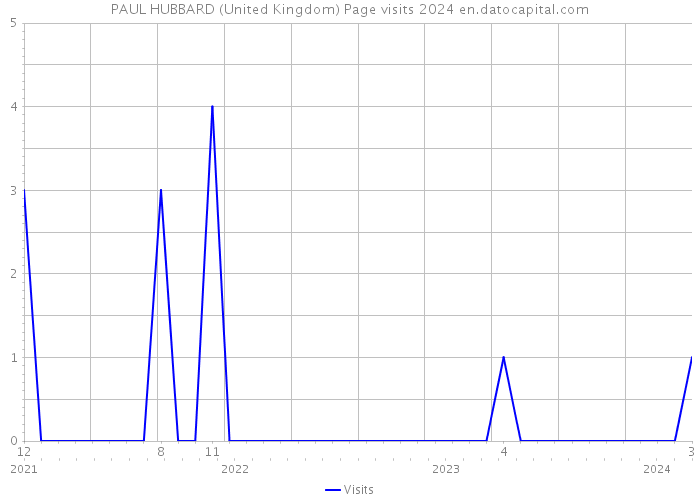 PAUL HUBBARD (United Kingdom) Page visits 2024 