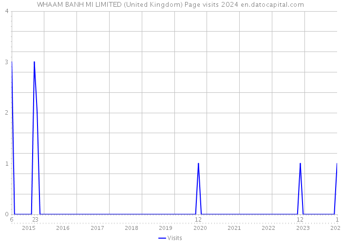 WHAAM BANH MI LIMITED (United Kingdom) Page visits 2024 