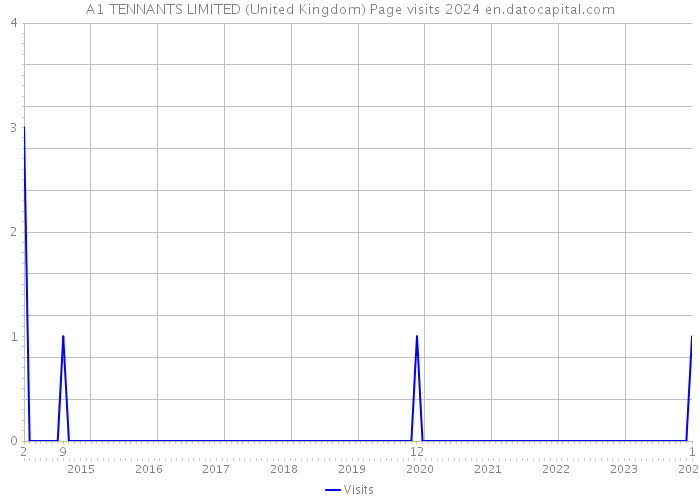 A1 TENNANTS LIMITED (United Kingdom) Page visits 2024 