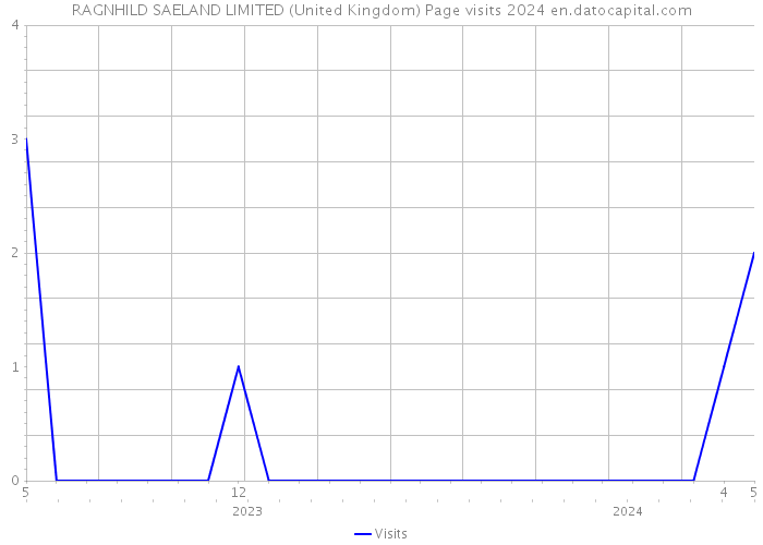 RAGNHILD SAELAND LIMITED (United Kingdom) Page visits 2024 