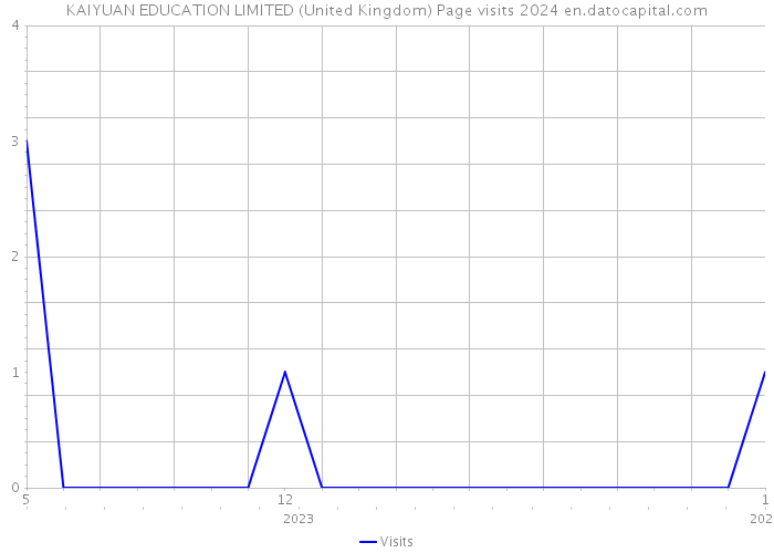 KAIYUAN EDUCATION LIMITED (United Kingdom) Page visits 2024 