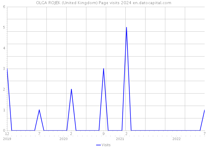 OLGA ROJEK (United Kingdom) Page visits 2024 