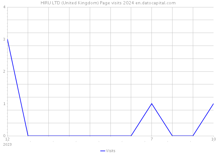 HIRU LTD (United Kingdom) Page visits 2024 