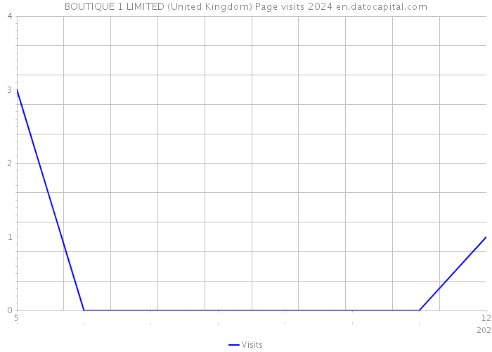 BOUTIQUE 1 LIMITED (United Kingdom) Page visits 2024 