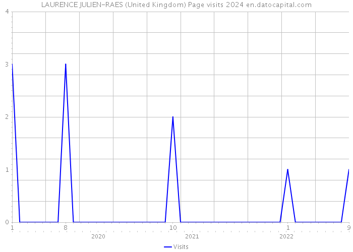 LAURENCE JULIEN-RAES (United Kingdom) Page visits 2024 