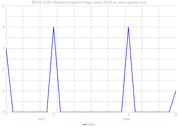 ERGIS GURI (United Kingdom) Page visits 2024 