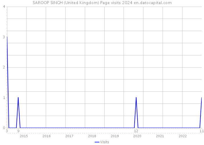 SAROOP SINGH (United Kingdom) Page visits 2024 