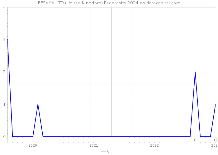 BESAYA LTD (United Kingdom) Page visits 2024 