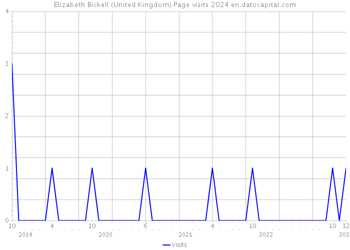 Elizabeth Bickell (United Kingdom) Page visits 2024 