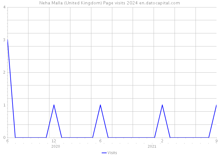 Neha Malla (United Kingdom) Page visits 2024 