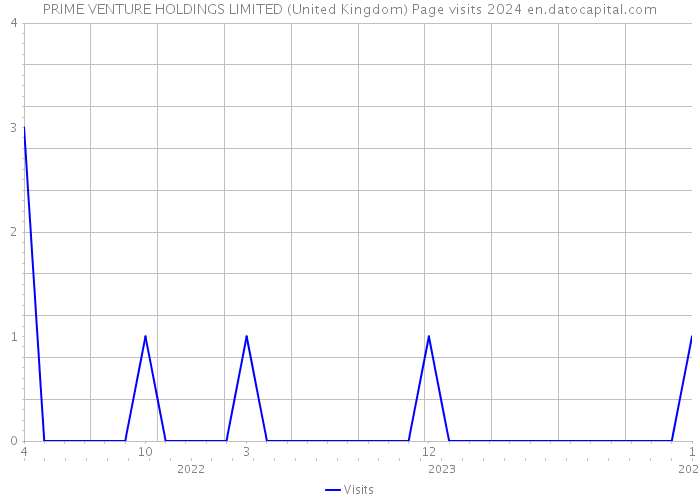PRIME VENTURE HOLDINGS LIMITED (United Kingdom) Page visits 2024 