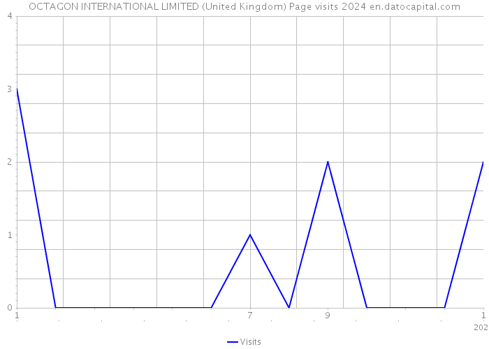 OCTAGON INTERNATIONAL LIMITED (United Kingdom) Page visits 2024 
