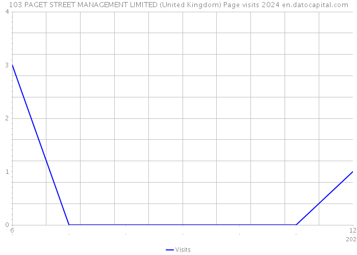 103 PAGET STREET MANAGEMENT LIMITED (United Kingdom) Page visits 2024 
