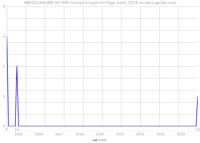 ABOULGHASEM SAYARI (United Kingdom) Page visits 2024 