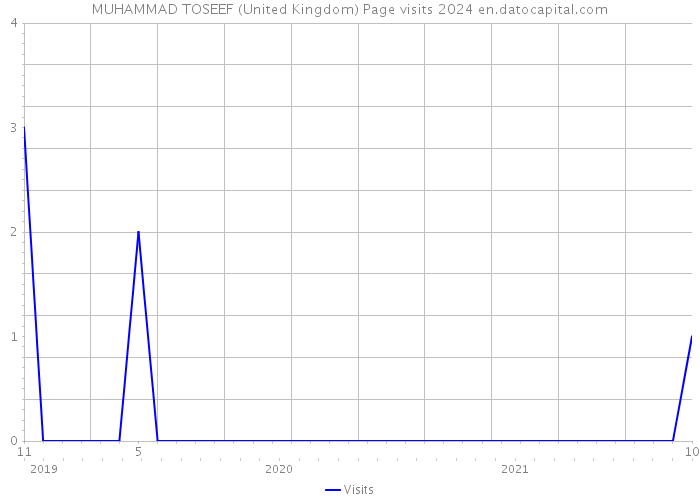 MUHAMMAD TOSEEF (United Kingdom) Page visits 2024 