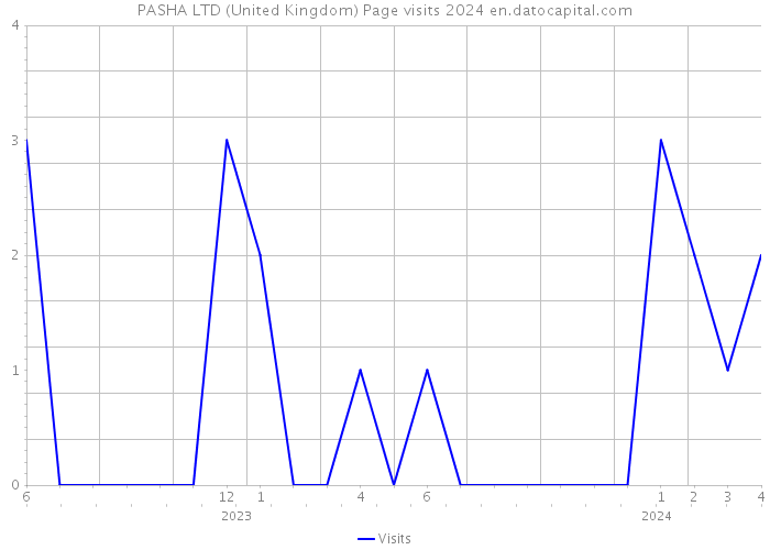 PASHA LTD (United Kingdom) Page visits 2024 