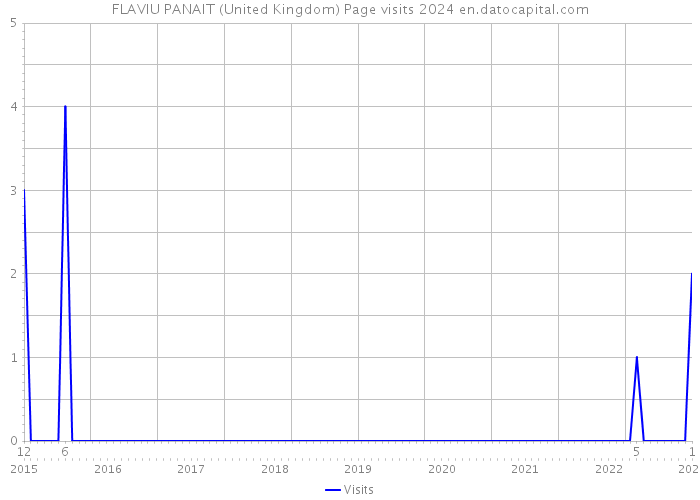 FLAVIU PANAIT (United Kingdom) Page visits 2024 