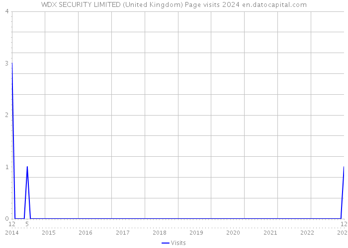 WDX SECURITY LIMITED (United Kingdom) Page visits 2024 