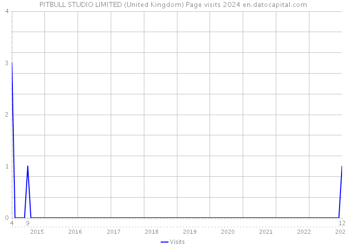 PITBULL STUDIO LIMITED (United Kingdom) Page visits 2024 