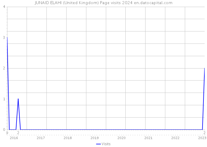 JUNAID ELAHI (United Kingdom) Page visits 2024 