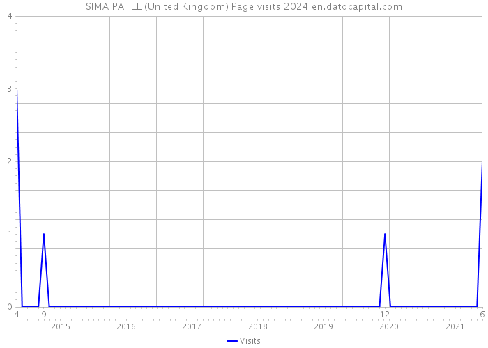 SIMA PATEL (United Kingdom) Page visits 2024 