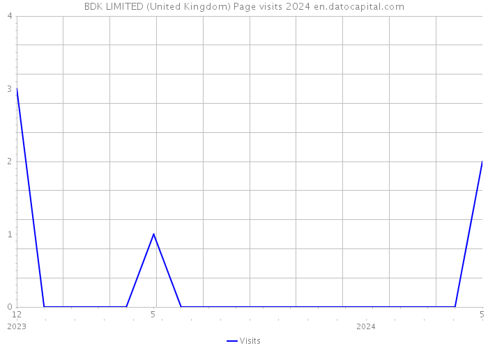 BDK LIMITED (United Kingdom) Page visits 2024 