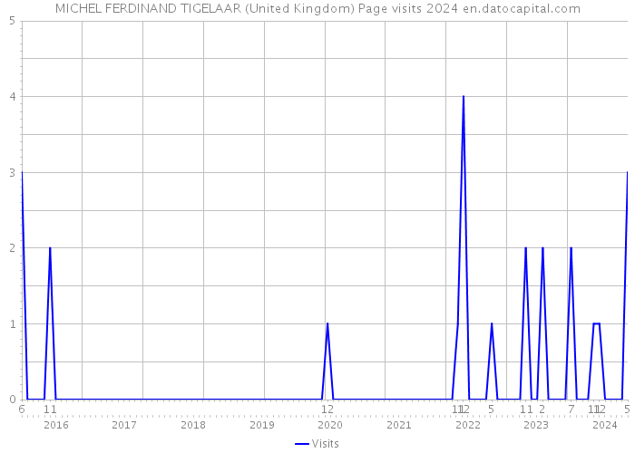 MICHEL FERDINAND TIGELAAR (United Kingdom) Page visits 2024 