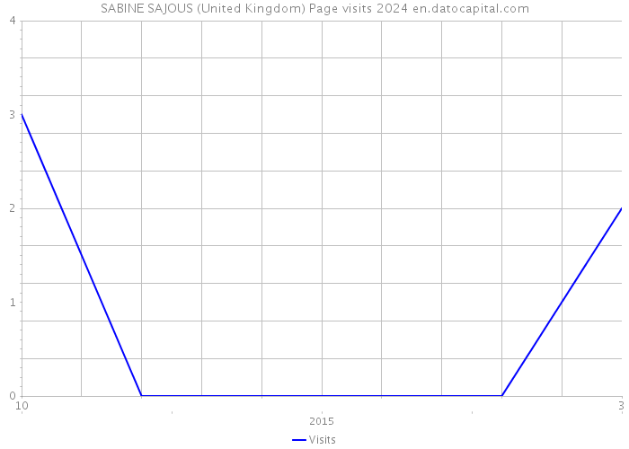 SABINE SAJOUS (United Kingdom) Page visits 2024 