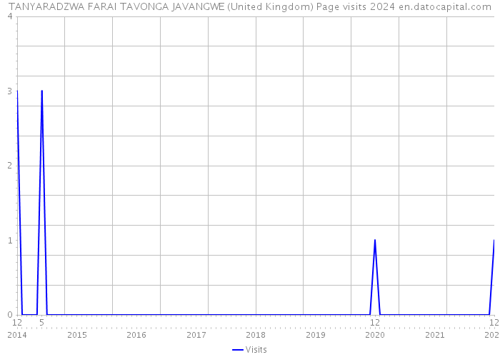TANYARADZWA FARAI TAVONGA JAVANGWE (United Kingdom) Page visits 2024 
